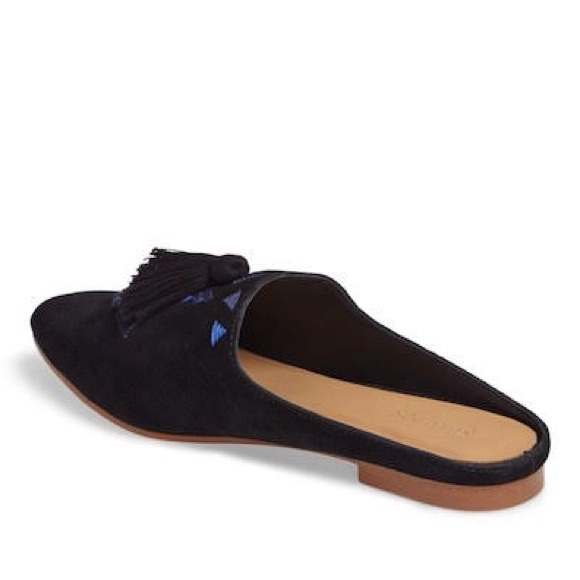 SOLUDOS Moroccan Suede Palazzo Mule Loafer NIB - Picture 4 of 7